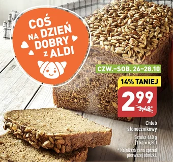 ALDI Chleb słonecznikowy 440 g oferta