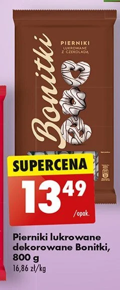 Biedronka Pierniki lukrowane z czekoladą oferta