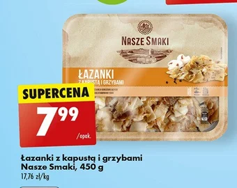 Biedronka Łazanki z kapusta i grzybami oferta