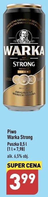 ALDI Piwo Warka Strong 0,5 L oferta