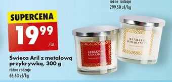 Biedronka Świeca zapachowa w szkle wanilia & pomarańcza oferta
