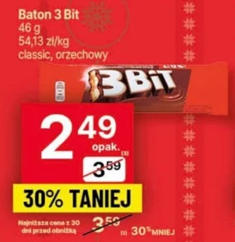 Delikatesy Centrum Baton 3 Bit 46 g oferta