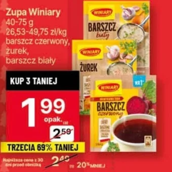 Delikatesy Centrum Zupa Winiary 40-75g oferta