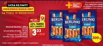 Biedronka Parówki Berlinki, 300 g oferta