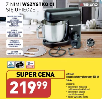 ALDI AMBIANO Robot kuchenny planetarny 800 W oferta