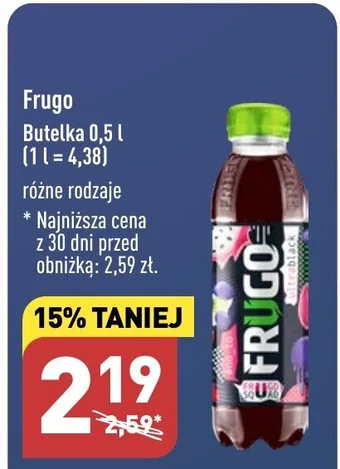 ALDI Frugo Butelka 0,5 l oferta