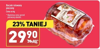 ALDI Boczek rolowany pieczony 1kg oferta