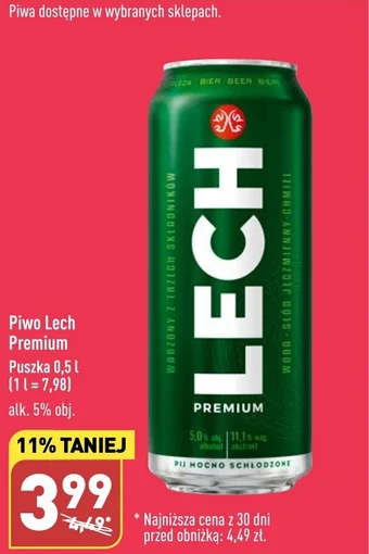 ALDI Piwo Lech Premium Puszka 0,5 l oferta