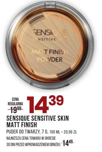 Drogerie Natura Puder do twarzy sensique oferta