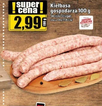 Topaz Swojski Stragan Kiełbasa gospodarza 100 g oferta