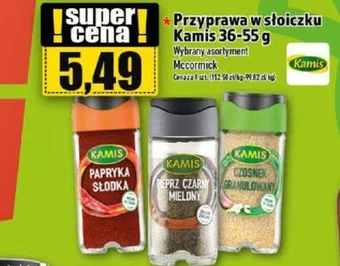 Topaz Mccormick Przyprawa w słoiczku Kamis 36-55 g oferta