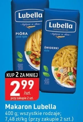 Stokrotka Optima Lubella makaron świderki 400 g oferta