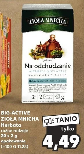 Kaufland Zioła mnicha herbatka ziołowa na trawienie 40 g (20 x 2 g) oferta