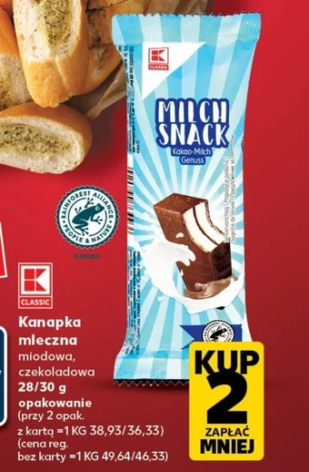 Kaufland Kanapka mleczna oferta