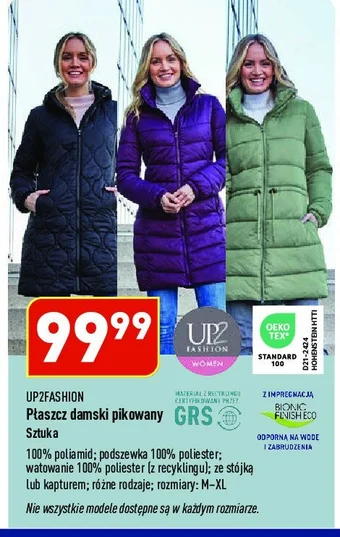ALDI Płaszcz damski pikowany m-xl oferta