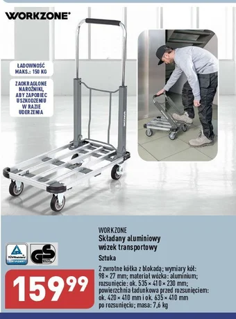 ALDI Wózek transportowy składany oferta