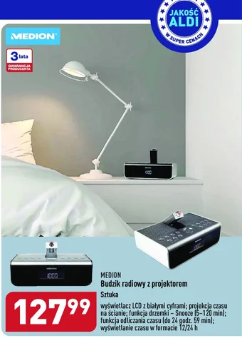 ALDI Budzik z projektorem oferta