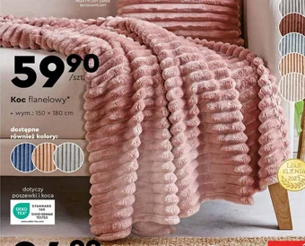 Biedronka SMUKEE Koc flanelowy 150x80cm oferta