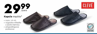 Biedronka CLEVÉ Kapcie męskie oferta