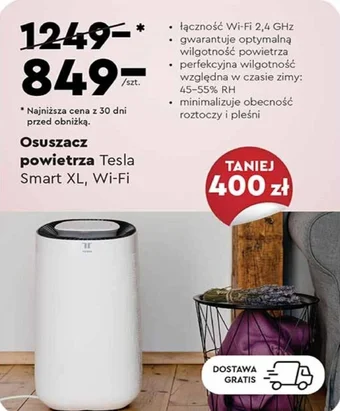 Biedronka Osuszacz powietrza Tesla Smart XL Wi-Fi oferta