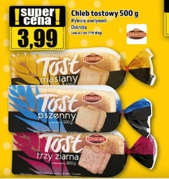 Topaz OSKROBA Chleb tostowy 500 g oferta