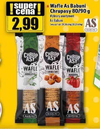 Topaz Wafle As Babuni Chrupasy 80/90 g oferta