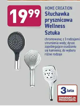 ALDI Słuchawka prysznicowa wellness 1 SZT oferta