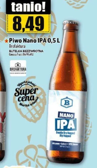 Topaz Brofaktura Piwo Nano IPA 0,5 L oferta