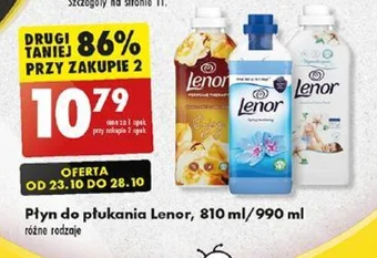Biedronka Płyn do płukania Lenor, 810 ml/990 ml oferta