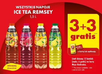 Biedronka WSZYSTKIE NAPOJE ICE TEA REMSEY 1,5l oferta
