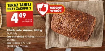 Biedronka Chleb całe ziarno 300 g oferta