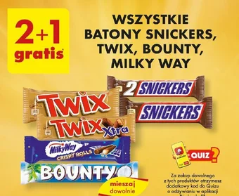 WSZYSTKIE BATONY SNICKERS TWIX BOUNTY MILKY WAY