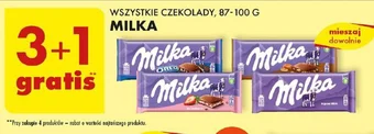 Biedronka WSZYSTKIE CZEKOLADY 87-100 G MILKA oferta