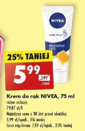 Biedronka Krem do rąk NIVEA 75 ml oferta
