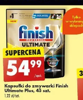 Biedronka Kapsułki do zmywarki Finish Ultimate Plus 45 szt. oferta
