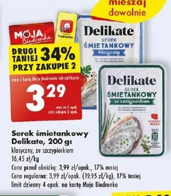 Serek śmietankowy Delikate 200 g