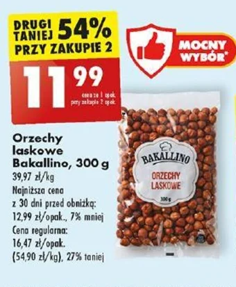 Biedronka Orzechy laskowe Bakallino 300 g oferta