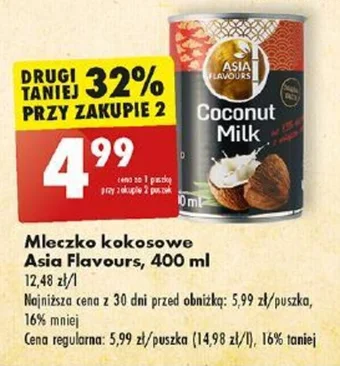 Biedronka Mleczko kokosowe Asia Flavours 400 ml oferta