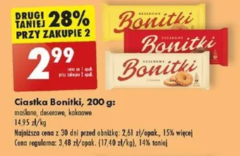 Biedronka Ciastka Bonitki 200 g oferta