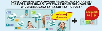 Biedronka KUP 2 DOWOLNE OPAKOWANIA PIELUCH DADA EXTRA SOFT LUB EXTRA SOFT JUMBO oferta