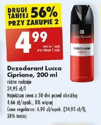 Biedronka Dezodorant Lucca Cipriano 200 ml oferta