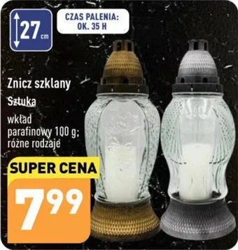 ALDI Znicz szklany oferta