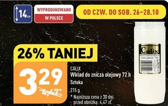 ALDI CALIX Wkład do znicza olejowy 72 h oferta