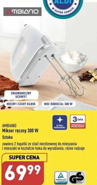 ALDI Mikser ręczny 300 W oferta