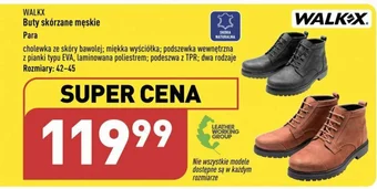 ALDI WALKX Buty skórzane męskie oferta