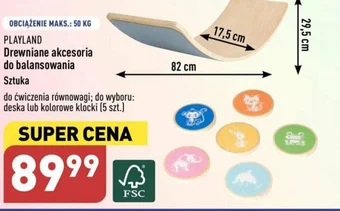ALDI PLAYLAND Drewniane akcesoria do balansowania 1 szt. oferta
