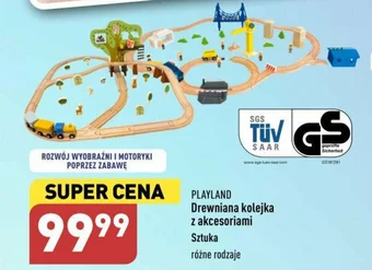 ALDI PLAYLAND Drewniana kolejka z akcesoriami 1 szt. oferta