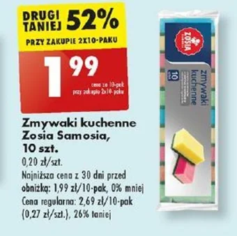 Biedronka Zmywaki kuchenne Zosia Samosia 10 szt. oferta