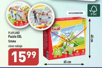 ALDI PLAYLAND Puzzle XXL 1 szt. oferta