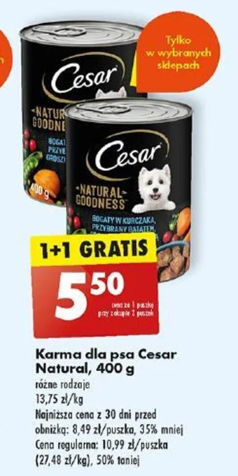 Karma dla psa Cesar Natural 400 g